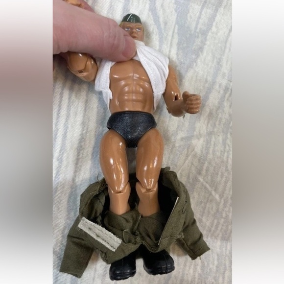 Vintage 2 action figure G.I. Joe soldiers of the World war army military green - Picture 12 of 15